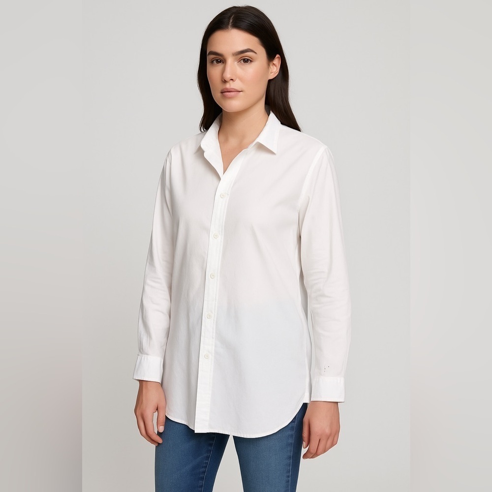 Tommy Bahama White 100% Cotton Long Sleeve Shirt – Size S/P